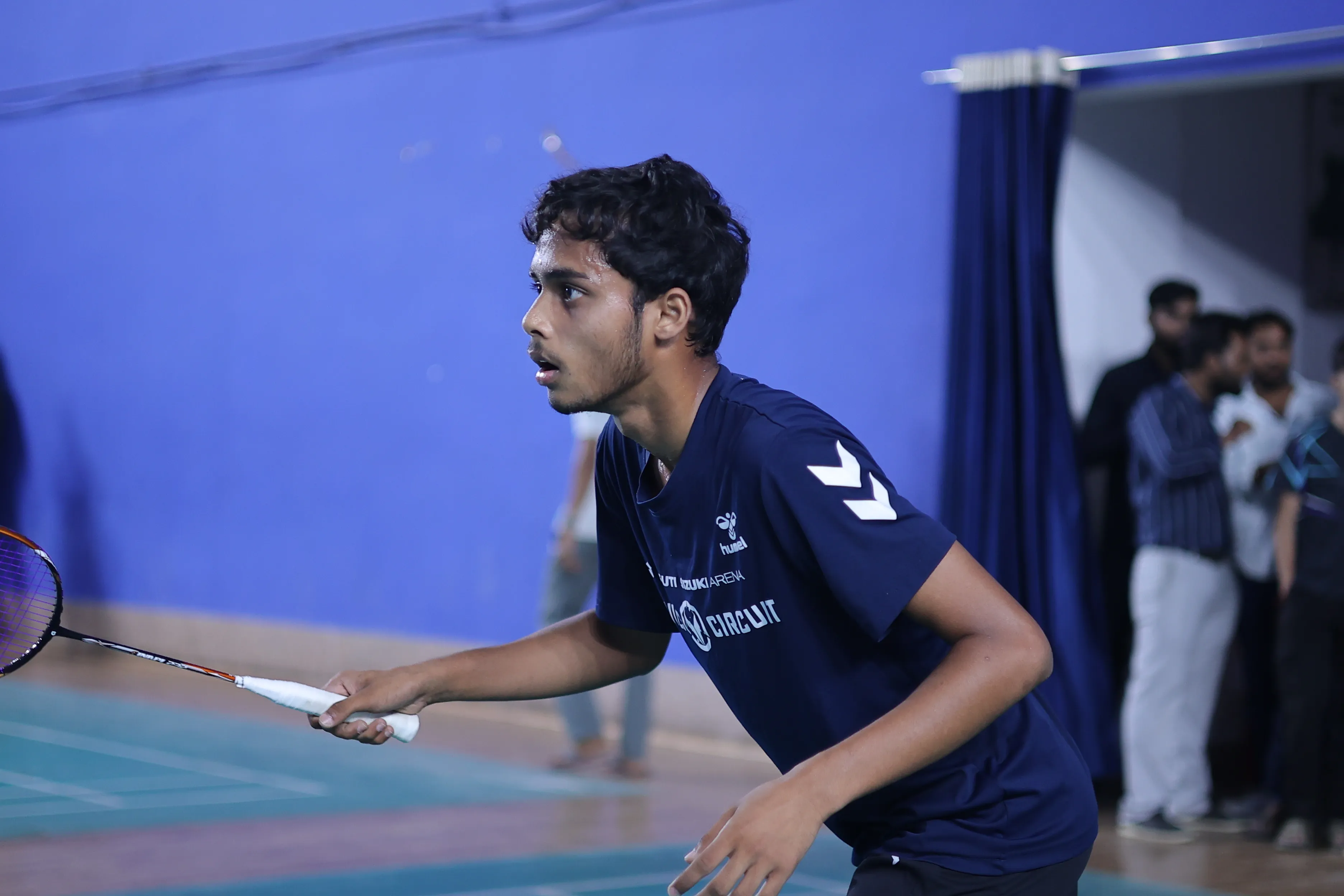 Badminton tournament moment