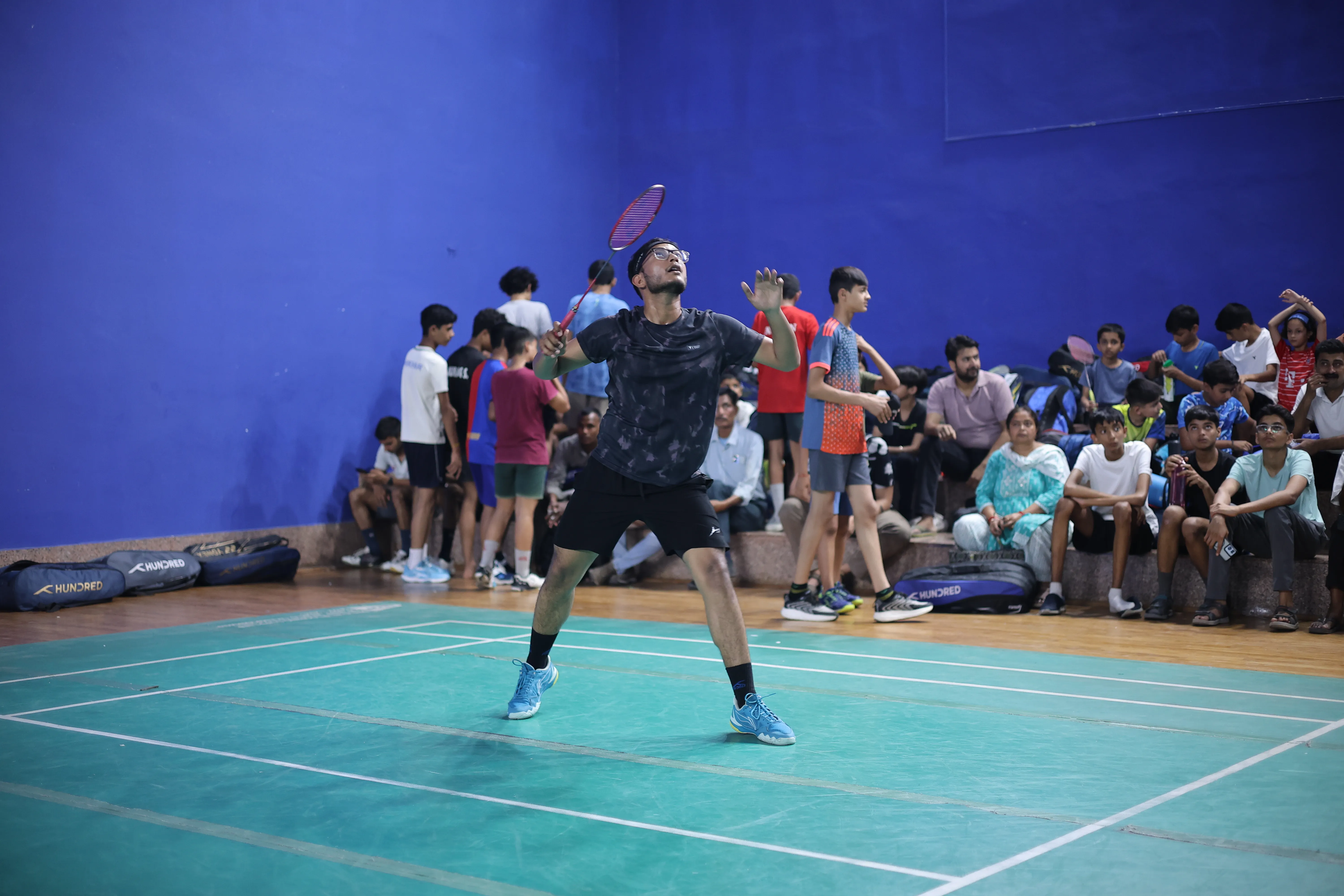 Badminton tournament moment