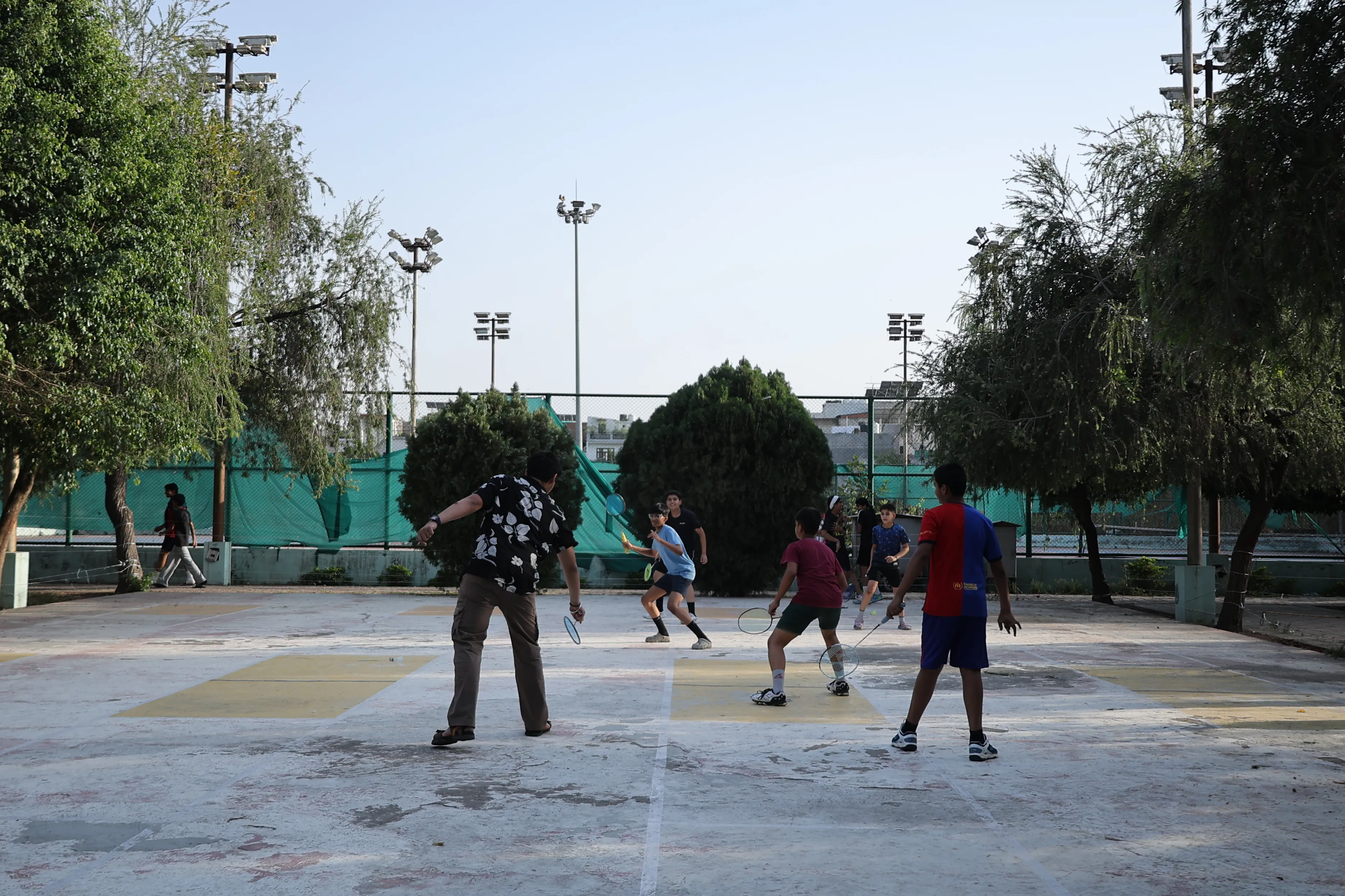 Badminton tournament moment