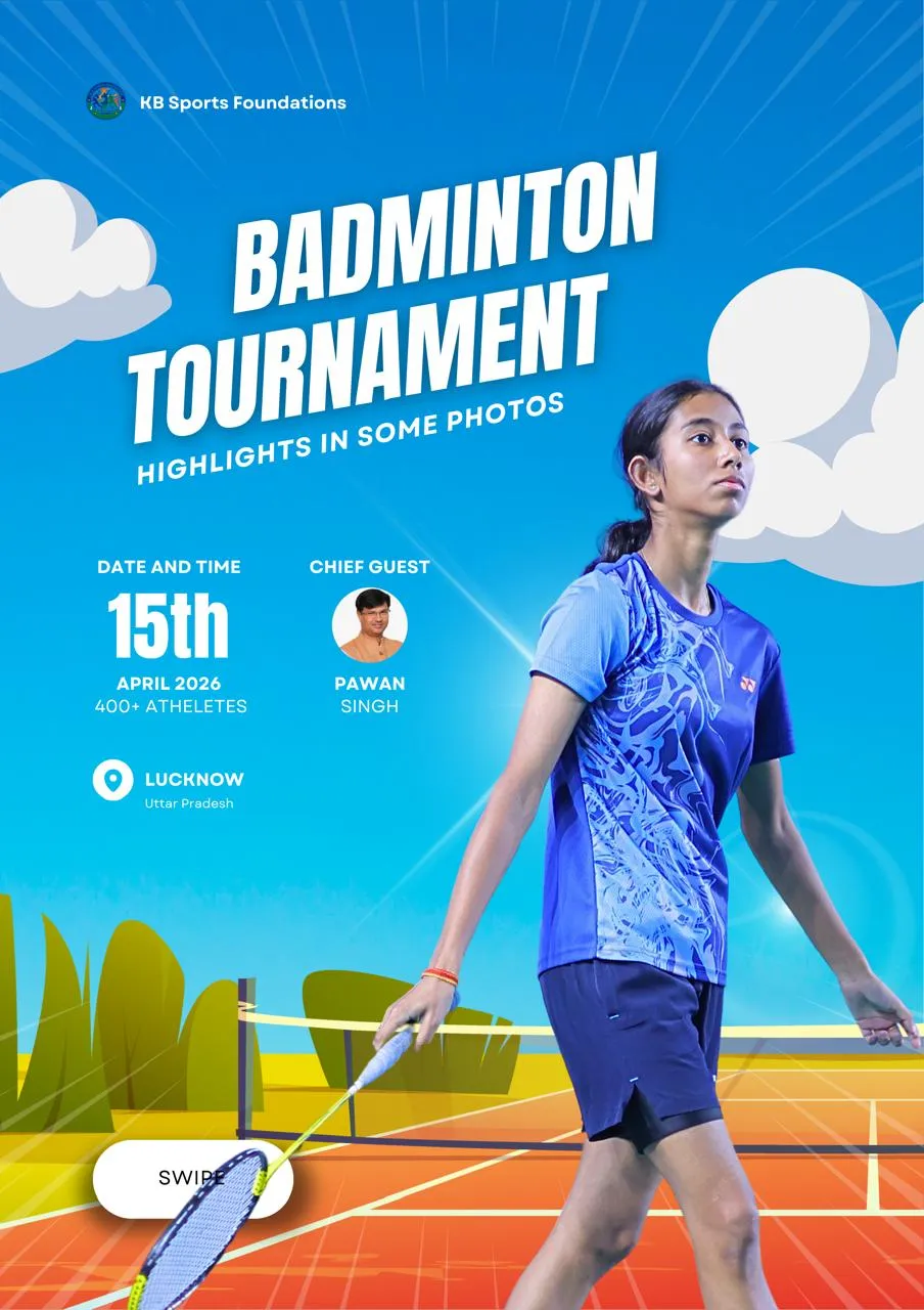 Badminton Open Tournament 2026 by K.B Sports Foundation